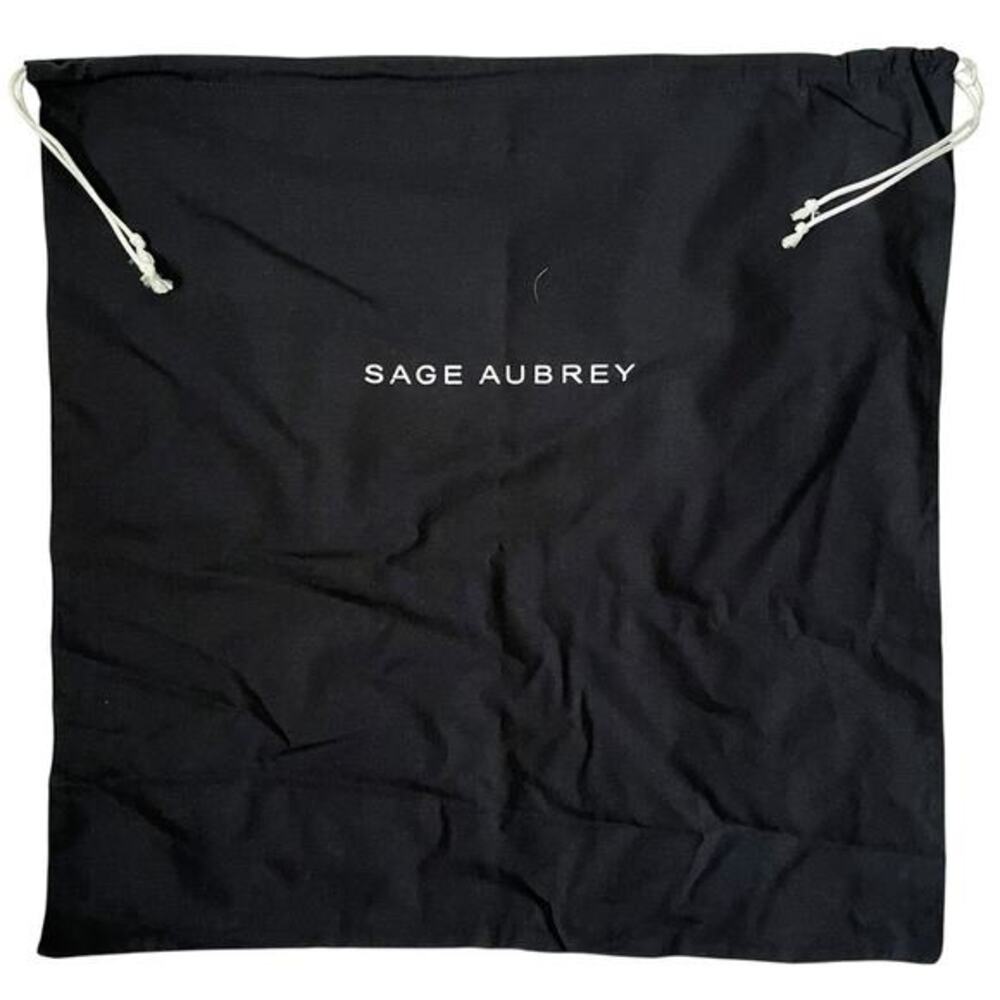 Sage Aubrey Black Large Drawstring Dust Bag 20.5"x20.5"